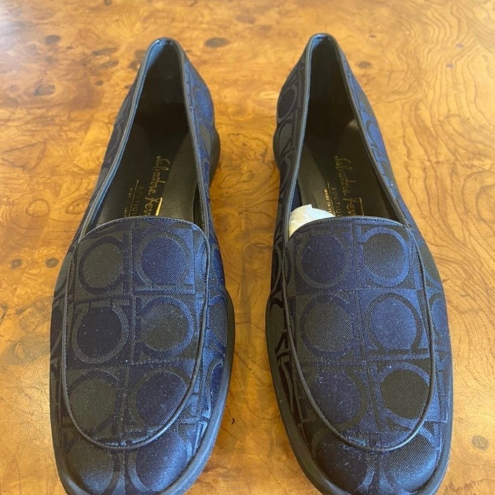 Salvatore Ferragamo Black Loafers